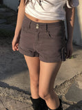 Inic Two-Button Roll-Up Pocket Shorts