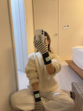 FINGERHOLE STRIPE GLOVES