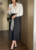 Days Basic H-Line Banding Long Skirt