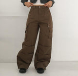 Zon Pintuck Wide Cargo Two-Way Cotton Pants
