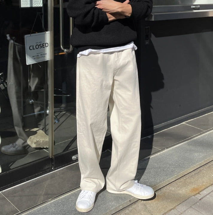 【MODERNIF】Field Cotton Wide Pants modernif (モダンイフ) - フィールドコットンワイドパンツ