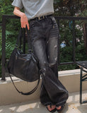 Crew Damage Bootcut Denim Pants