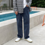 Ked one-tuck wide pants
