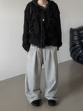 Flat Tweed Knit Cardigan
