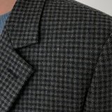 Check wool jacket