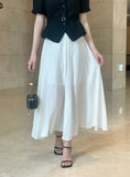 Reshu Wrinkle Flare Long Skirt