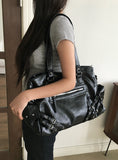 Riva Glossy Stud Two Way Bowser Cross Shoulder Bag