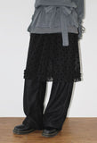 DOT SEE-THROUGH LAYERED SKIRT
