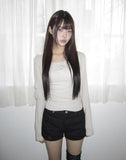 Muite U-Neck Pocket Long Sleeve T-Shirt