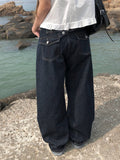 Ens Back Adjust Pocket Wide Raw Denim Pants