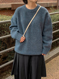 [BAONHAUS] Ryukin Color Mix Wool Round Knit