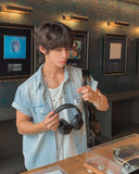 Warvid Muscle Fit Denim Shirt