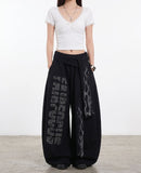 Manny Strap Printing Balloon Sweatpants