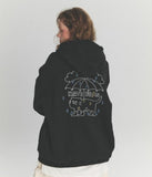 HATE RAIN Embroidered Hoodie