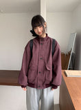 Silmki Button High Neck Over Jumper