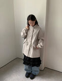 Cotillo Cotton String Over Bomber Jacket