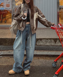 Jimmy Stopper Wide Denim Pants