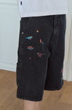 Dino Stitch Bermuda Denim Pants