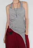 (2-way) WRAP HALTER SLEEVELESS