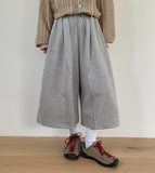 [unisex] Hiccup Rivet Banding Bermuda Pants