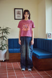CAKE PARTY Pigment Crop Short Sleeve Tee