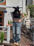 Philly cutting wide crop sleeveless