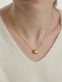 Iceblock Silver Necklace