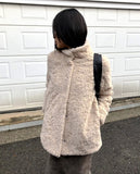 [Quilted lining] Nemin midi high neck fur jacket