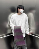 Wool pattern muffler