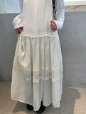 Himet Frill Tiered Sleeveless Long One Piece