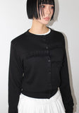 FRILL RIB KNIT CARDIGAN