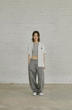 SUMMER CABLE KNIT HALF SHIRT