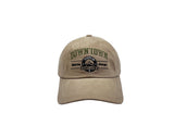Down lettering ball cap