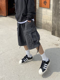 DISCERNMENT's Balloon Cargo Denim Shorts