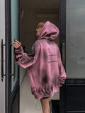 (UNISEX) Dirty Spray Shine Warmer Hood Zip-up