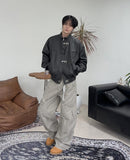 Tonyed Hook Washed Leather Jumper