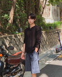 Duns One-Pleat Wide Bermuda Pants