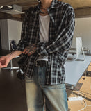 Grain check shirt