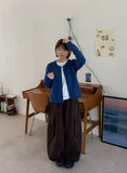 Tadine Button Round Knit Cardigan
