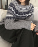 Renti Wool Angora Nordic Jacquard Knit