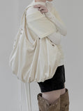 Dumpling Eyelet Shirring Shoulder Bag