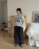 [unisex] Plop corduroy banding wide pants