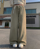 Projection Khaki String Wide Pants