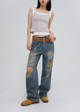Griner Damage Wide Denim Pants