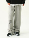 GRAR-LETTERING Training Pin Tuck Wide Pants