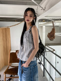 Eve Summer Stripe Strap Blouse
