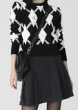 poker argyle knit