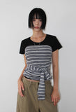 STRAP SHIRRING TOP