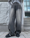 Mikan Washing Denim Wide Pants