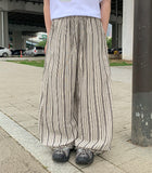 [unisex] Dalmasson Summer Banding Stripe Wide Pants